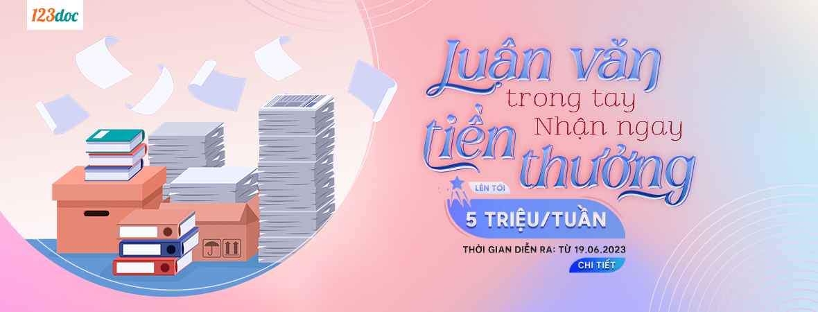 Luận văn trong tay, nhận ngay tiền thưởng